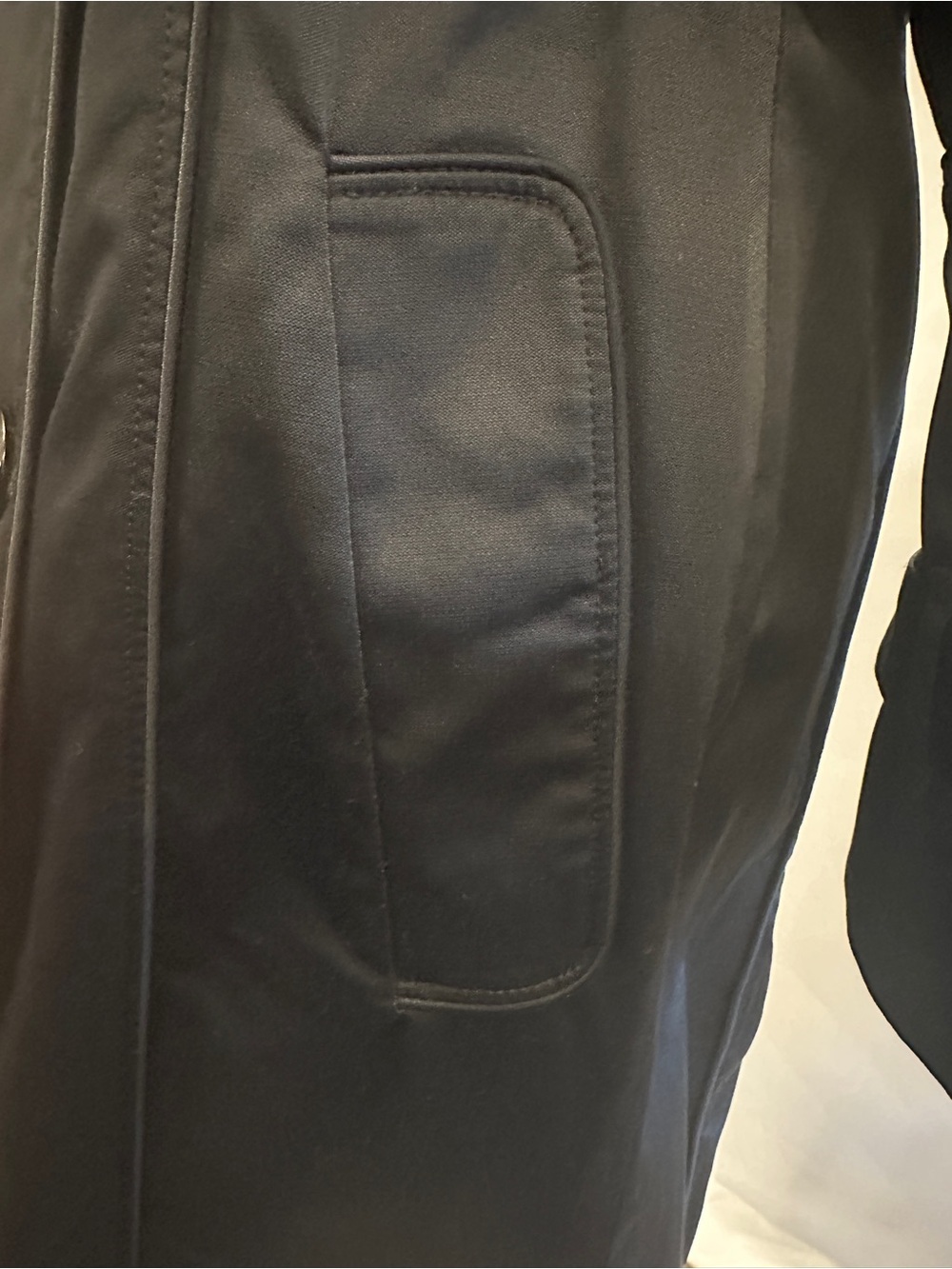 Burberry London Black 100% Cotton Gabardine Trench Coat Made in England Size 2 - Picture 15 of 17